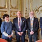 De gauche à droite : Hamid Oumoussa, directeur général de la FNPF, Monique Barbut, ministre de la Transition écologique, Claude Roustan, président de la FNPF, Jean-Paul Doron, vice-président de la FNPF, et Mathieu Lefèvre, ministre délégué chargé de la Transition écologique