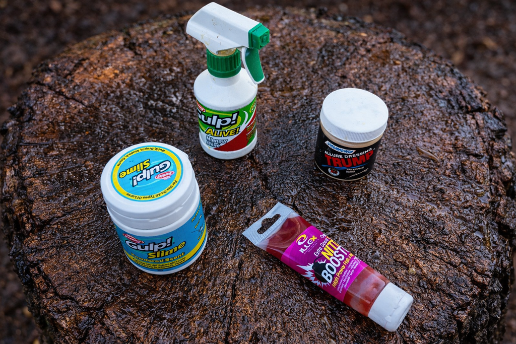 Attractant appliqué sur un micro leurre souple pour les poissons blancs