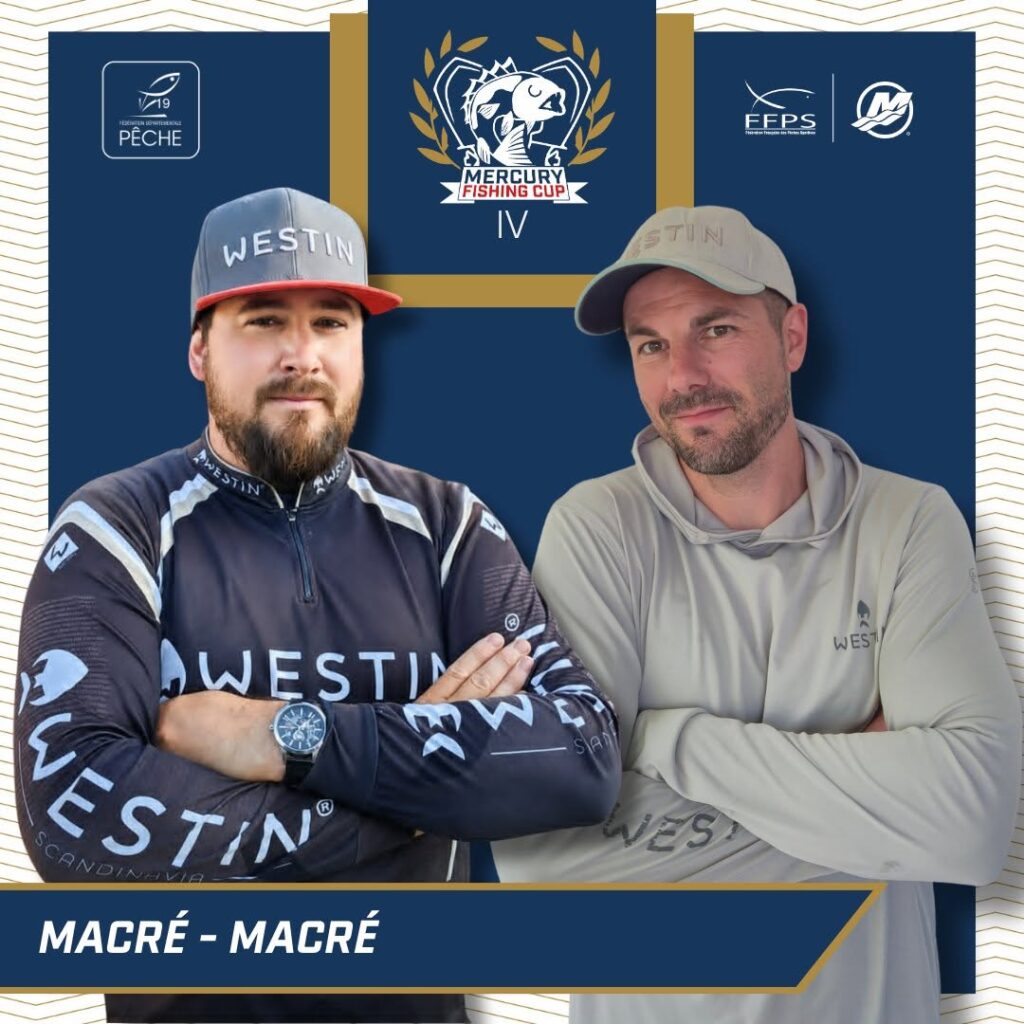 Portrait officiel de l'équipe MACRÉ / MACRÉ, engagée à la Mercury Fishing Cup IV à Bort-les-Orgues