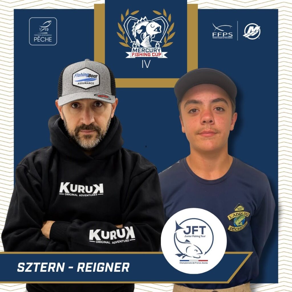 Portrait officiel de l'équipe SZTERN / REIGNER, engagée à la Mercury Fishing Cup IV à Bort-les-Orgues