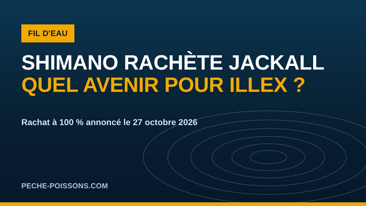 Visuel Fil d'eau peche-poissons.com : Shimano rachète Jackall, quel avenir pour Illex
